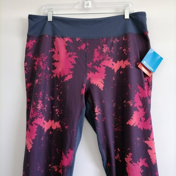 NWT Columbia Womens Multicolor Printed Baselayer Tight Leggings Size XXL - Picture 2 of 8